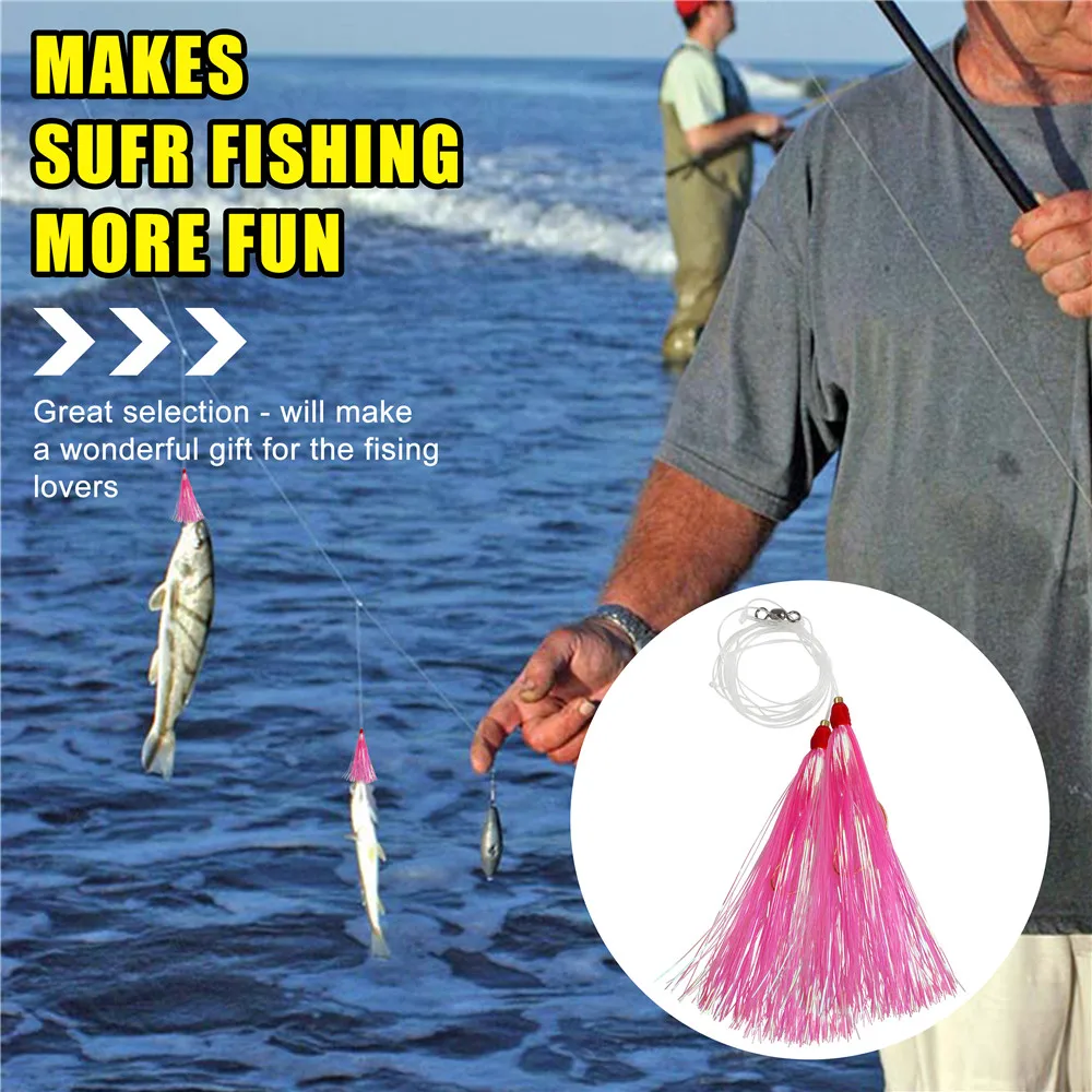 12 Uds. De pesca Mylar Flash Teaser, plantilla Artificial, aparejo de cebo, pesca en agua salada, tapones, puntero, Señuelos de Pesca, aparejos de cebo