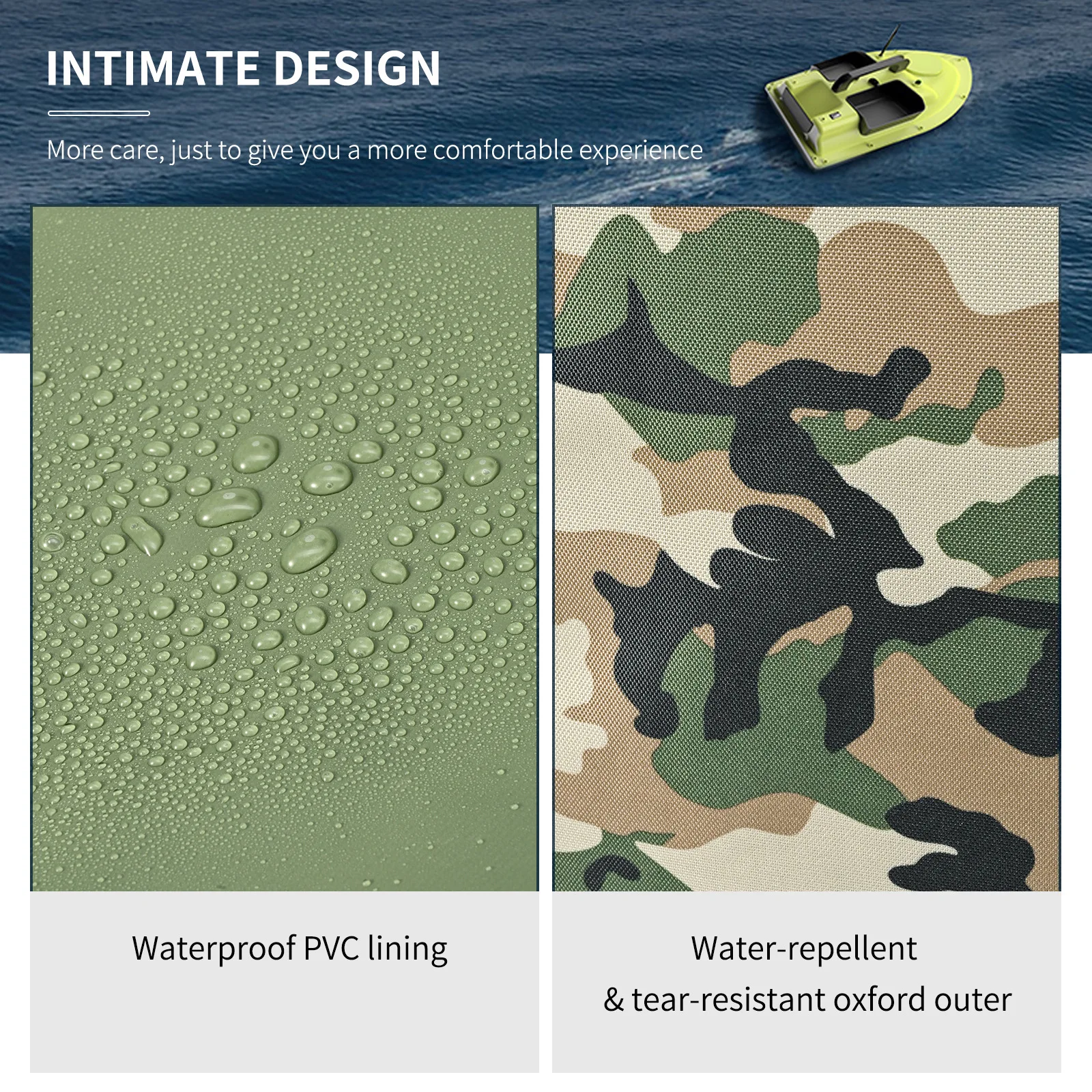 Bolsa de aparejos de pesca repelente al agua portátil de gran capacidad, bolsa de almacenamiento para barcos de pesca, bolsa de almacenamiento para barcos, equipo de pesca - imagen 5