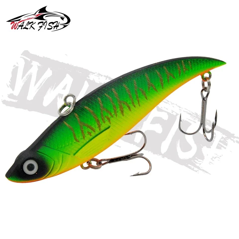 WALK FISH 1 Uds VIB hundimiento vibración 89mm 18g señuelo de pesca duro Wobbler plástico lubina Pike cebo Artificial aparejos de hielo de invierno - imagen 3
