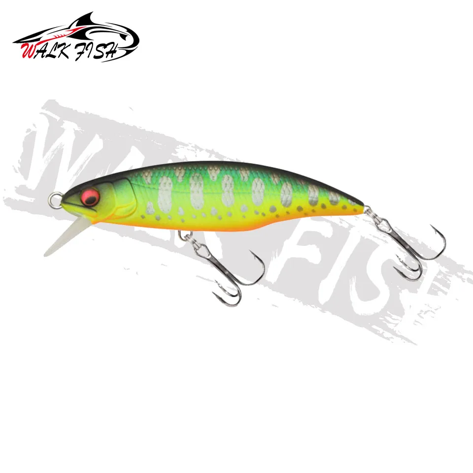 WALK FISH-señuelo de pesca de pececillos, 1 piezas, ojos 3D, 50mm, 3,5g, cebo duro de plástico Artificial, Wobbler, Crankbait, pesca en el mar de invierno - imagen 5