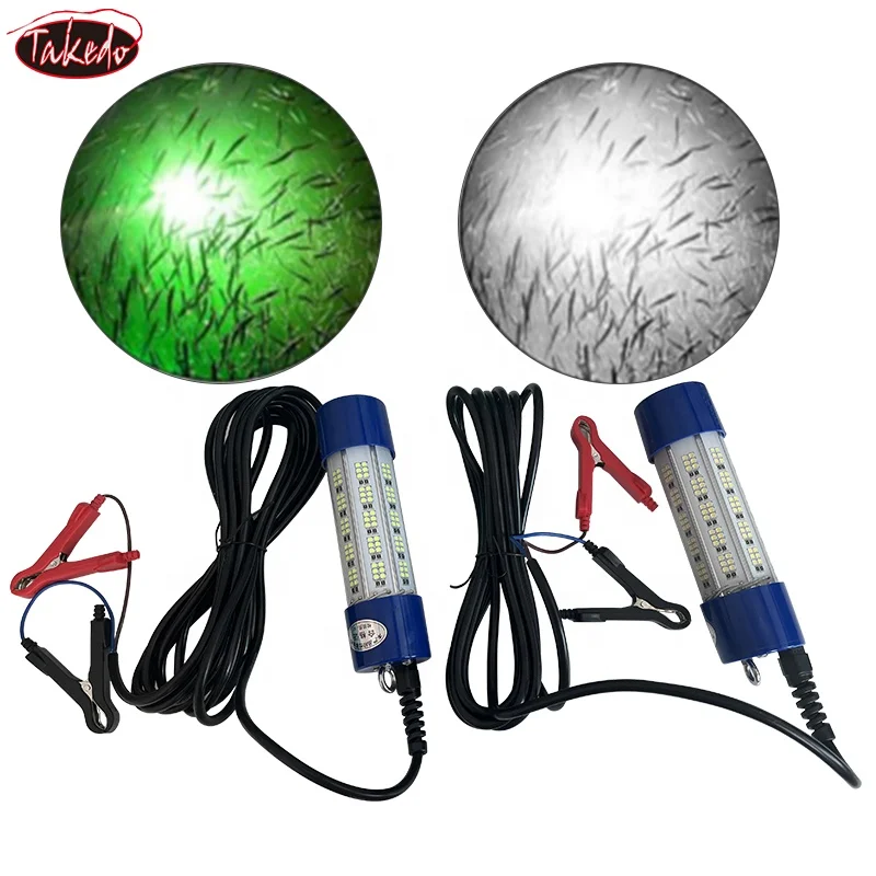 TAKEDO-Lámpara LED CW03 de 150W para pesca de salmón, iluminación subacuática para peces, color blanco y verde - imagen 2