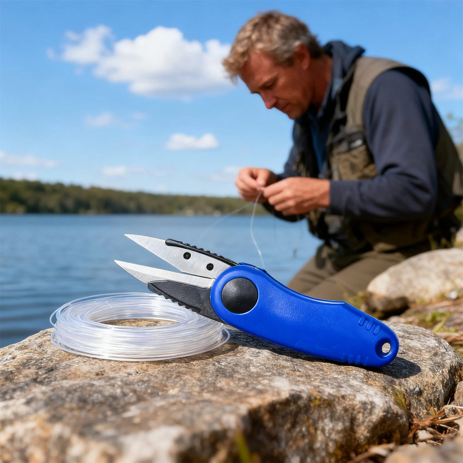 Mini tijeras de pesca portátiles de acero inoxidable, tijeras a prueba de óxido, tijeras de hilo de pescar plegables, accesorios de pesca prácticos - imagen 5