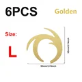 6PCS L Golden