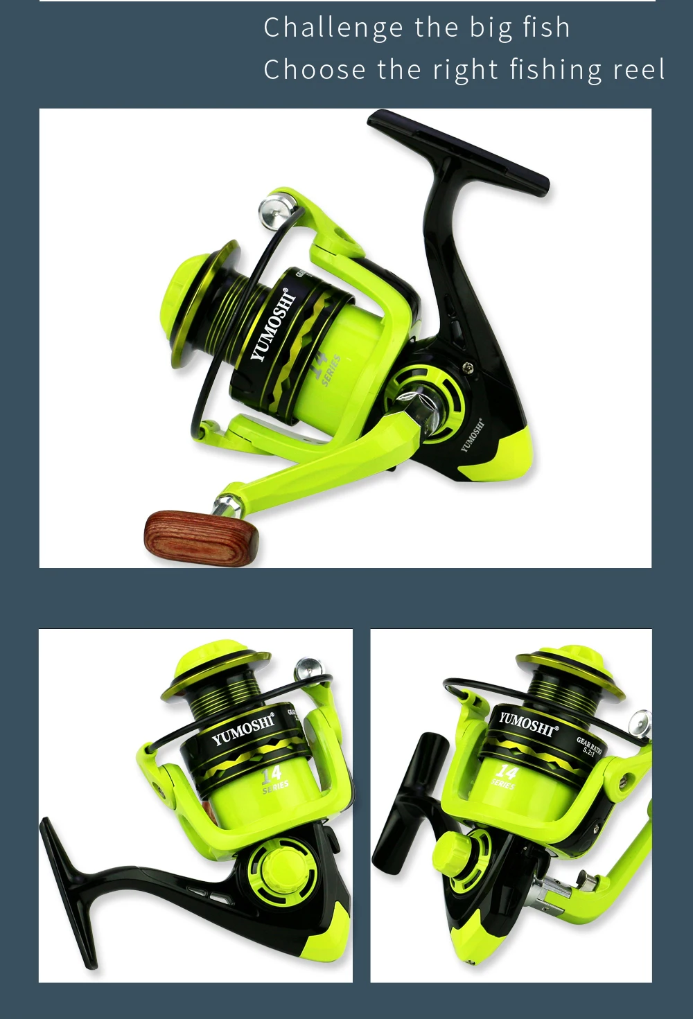 GHOTDA-rueda Distant de tiro largo serie 2000-7000, accesorios de pesca, ruedas de pez gato, bobina de pesca rosa/verde, aleación de aluminio - imagen 5