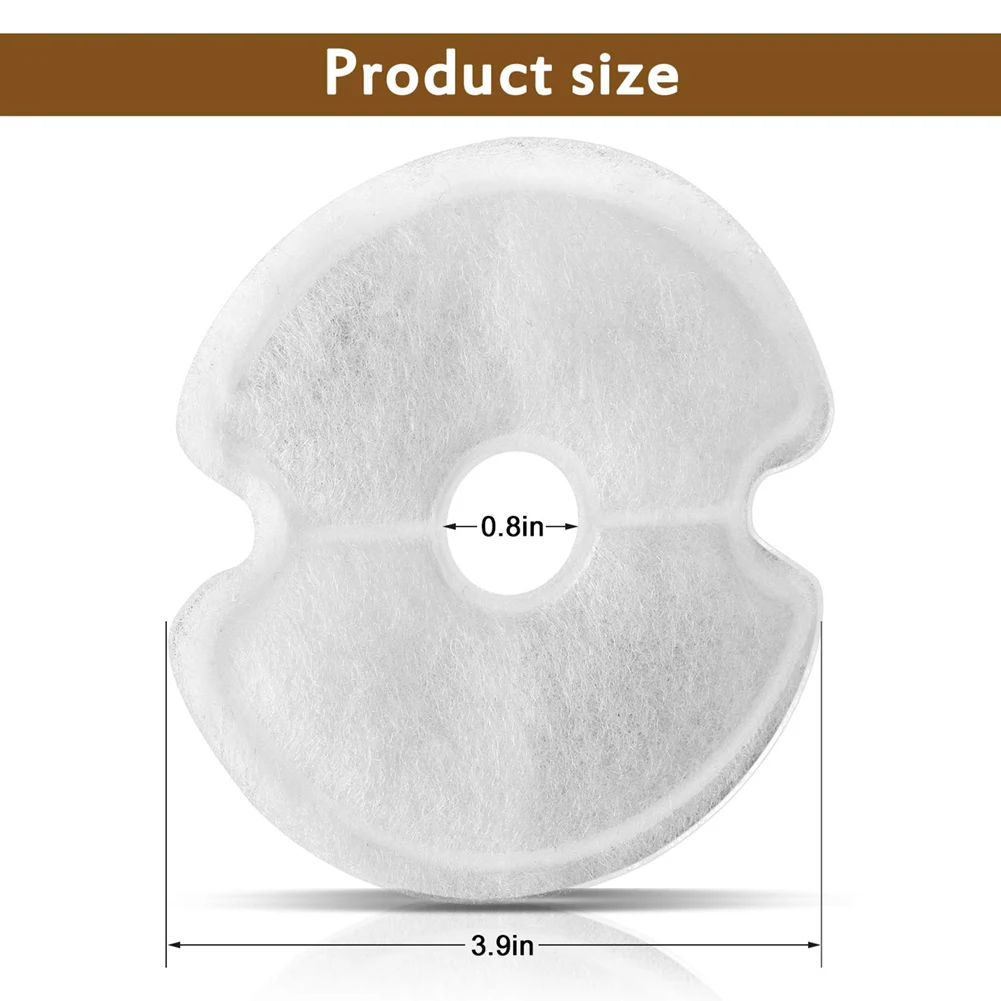 Filtros de carbón activado reemplazados para gato, mascota, perro, fuente de agua, dispensador de bebidas, juego de repuesto, 4/8/12 Uds. - imagen 5