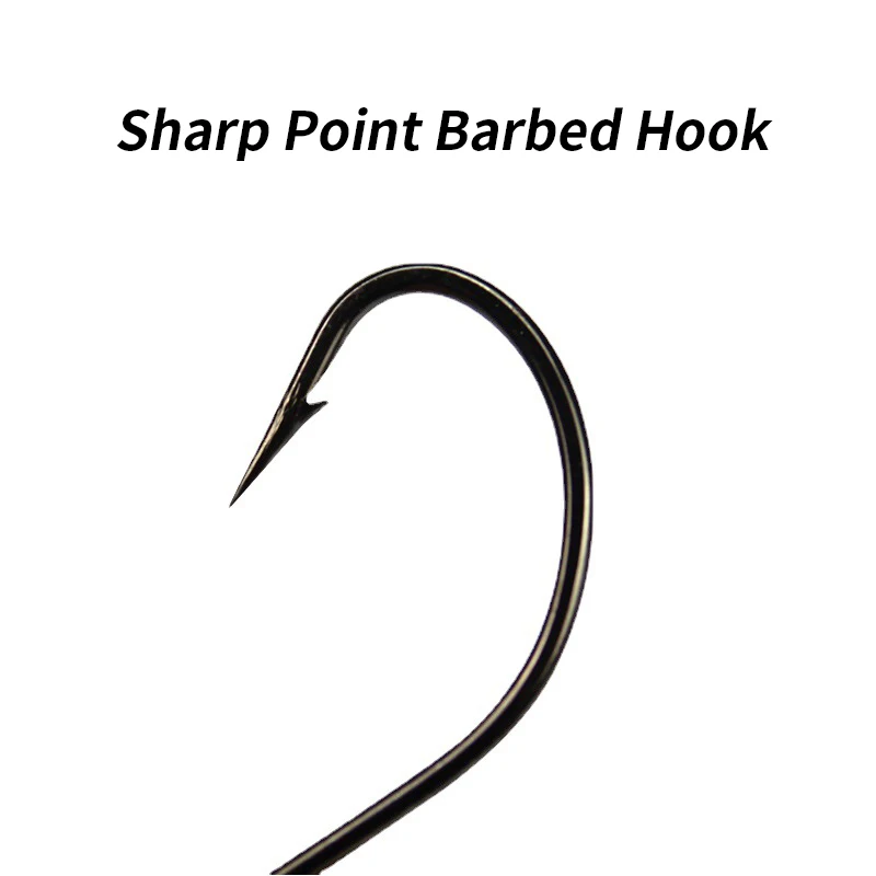 Gancho de púas de punto afilado para una pesca efectiva