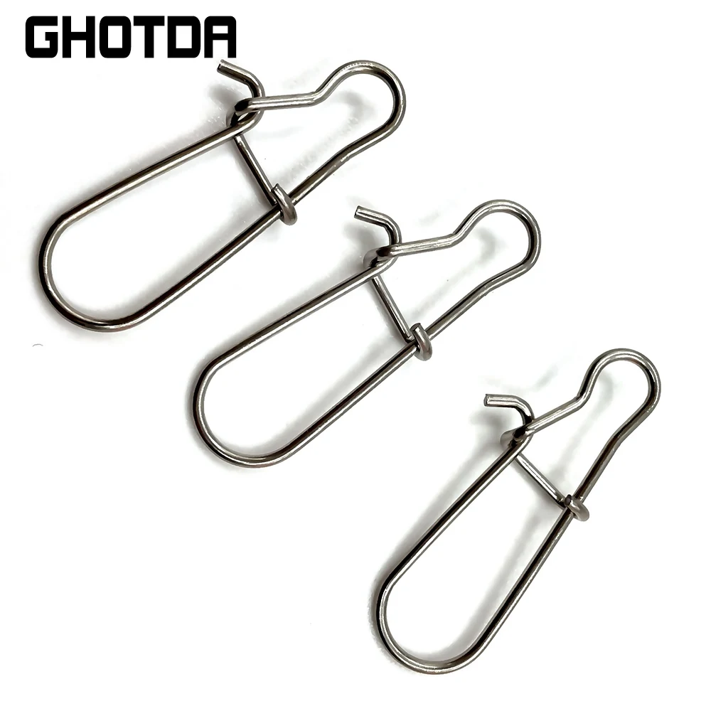 GHOTDA-conector de pesca giratorio de gran resistencia, Pin a presión, anzuelo, señuelo, mosquetón, herramienta de aparejos, accesorios de pesca con mosca, 8kg-47kg - imagen 5