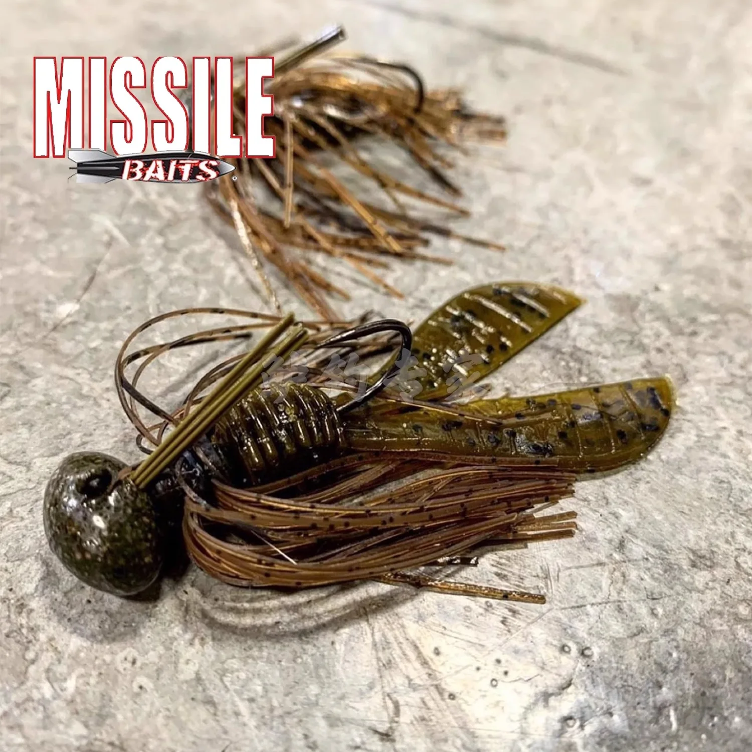 American MissileBaits micro plantilla de fútbol micro cabeza de oliva JIG falda de goma diseño IKE