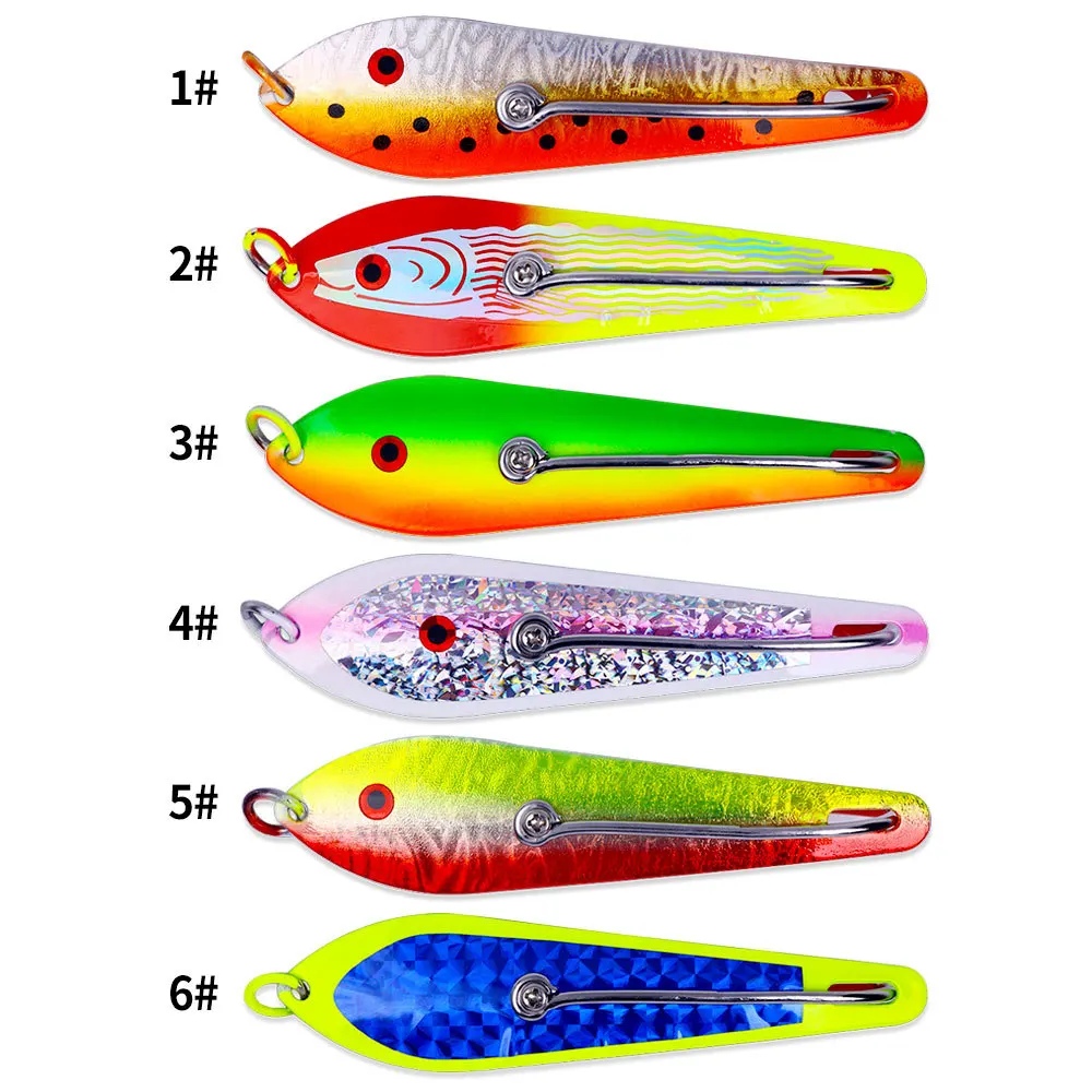 Señuelo de Metal con cuchara grande, cebo giratorio para Pesca de trucha Wahoo, 30g, señuelo tipo cuchara para Dron, cebo duro Wobbler, aparejos de Pesca para lubina y carpa - imagen 4