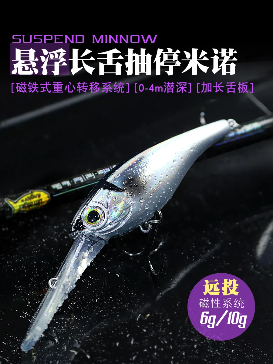 Señuelo de pesca de pececillo suspendido, 6g, 10g, exploradores, cebo duro de fundición larga para Lucio, perca, Chub Jerkbait - imagen 5