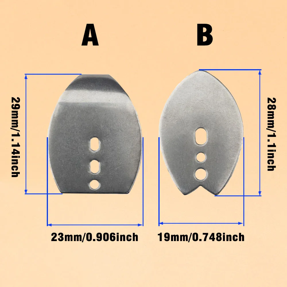 10 Uds. Plantilla de natación de acero inoxidable, hoja de plantilla para bailarina, cebo estilo Chatter, piezas de señuelo de pesca para pesca con caña - imagen 3