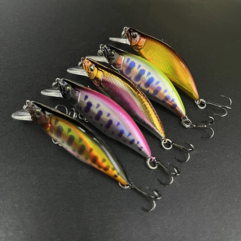 50 Uds 4,2g 51mm juego de señuelos de pececillo que se hunden Pesca Wobbler cebo Artificial para perca Pike trucha lubina Jerkbait Swimbait Accesorios - imagen 5