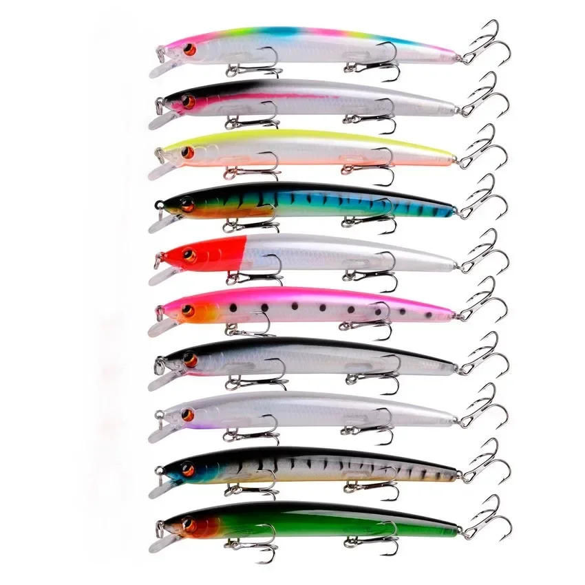 Juego de Señuelos de Pesca mixtos de 20 piezas, Wobblers artificiales con láser duro, cucharas de plantilla de Metal, Kit de Crankbait, accesorios para aparejos de Pesca - imagen 5