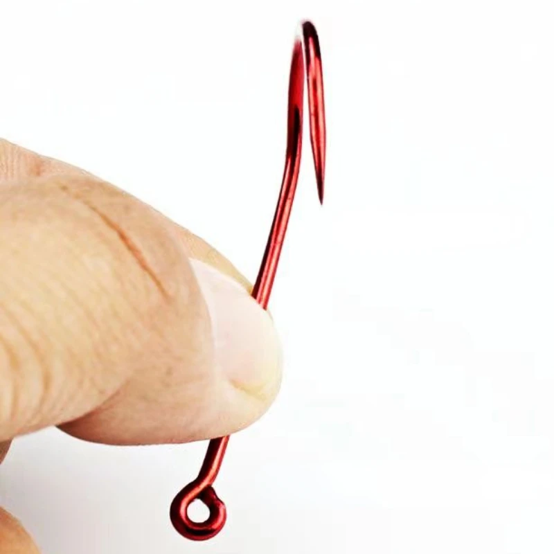 Original Mustad Fishing Hooks Double Barbed Hooks for Live Bait Casting Fishing 92668 High Carbon Steel Hook Eel Fish Hook Pesca - imagen 4