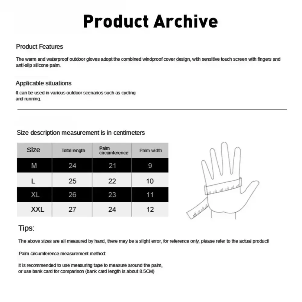 Guantes cálidos de felpa 2 en 1 para invierno, guantes reflectantes a prueba de viento para Snowboard y esquí, guantes gruesos impermeables para ciclismo y motocicleta - imagen 5