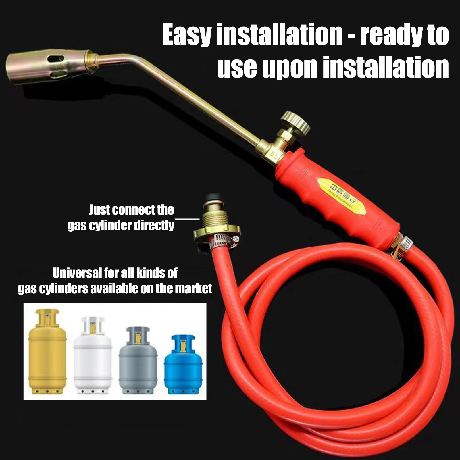 Quemador portátil de gas con encendido manual para barbacoa y camping