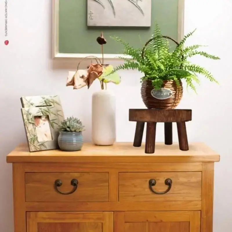 Soporte de madera para plantas y macetas, interior exterior - imagen 4