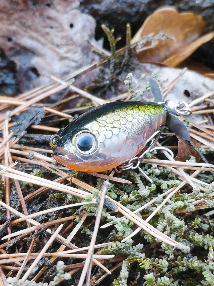 Señuelo de pesca Kingdom 35mm 5,4g Topwater Whopper Plopper señuelo flotante Wobbler cebo duro Artificial con pesca de Lucio Popper - imagen 5
