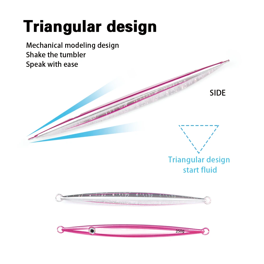 TOLU 150g 200g 250g 300g 400g 500g plantillas de Metal verticales grandes señuelo de pesca de aguas profundas hundimiento agua salada señuelo de Jigging cebo duro - imagen 4