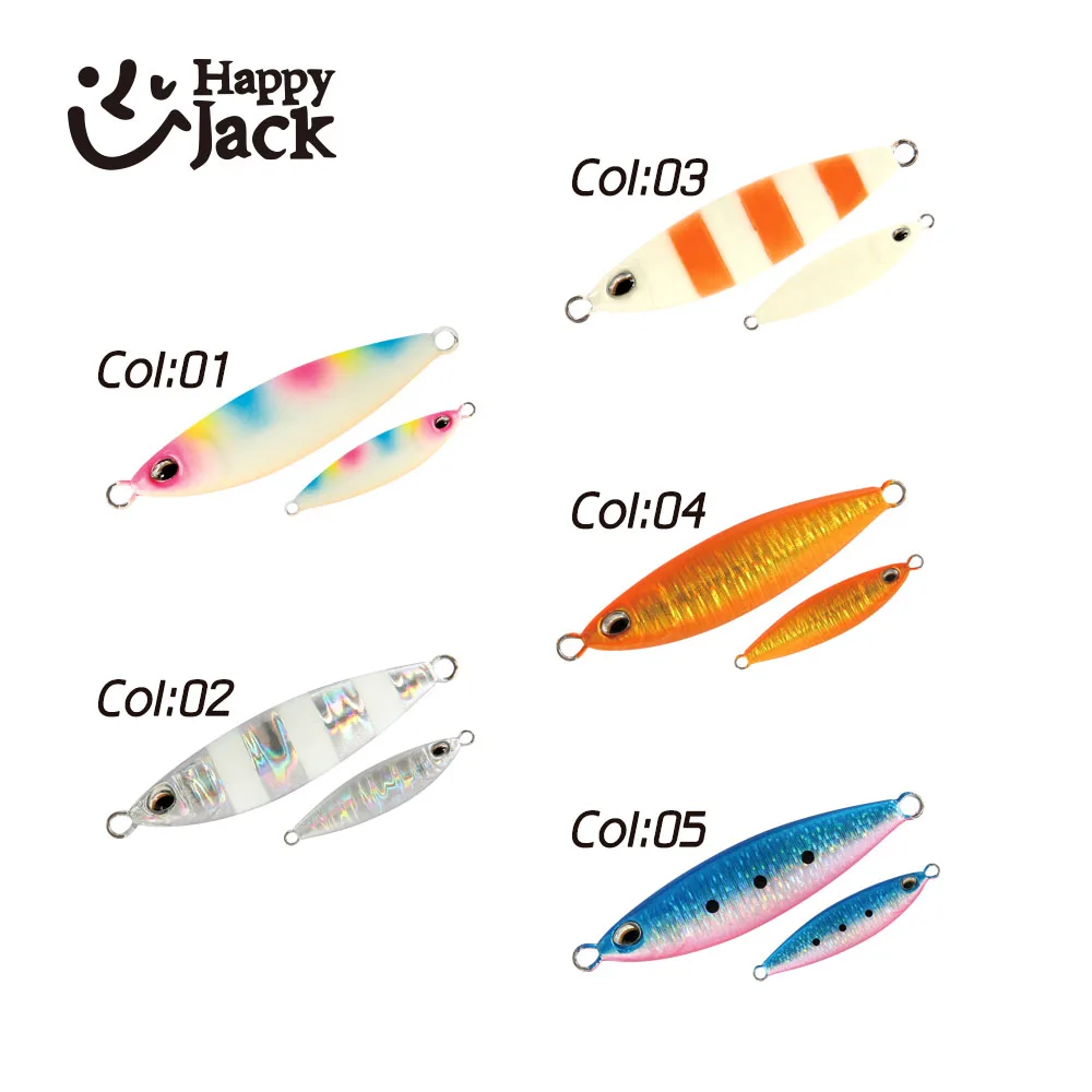 HAPPYJACK, nuevos señuelos de pesca con plantilla de Micro Metal, 5g/10g/15g/20g, cuchara de Jigging de fundición a tierra, mini plantillas, cebo Artificial de agua salada - imagen 2