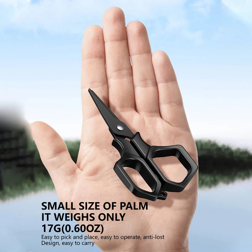 WALK FISH 8,7 cm/10,6 cm 17g/20g nuevas tijeras de pesca multifuncionales herramienta de pesca recubierta de titanio trenza de alambre de plomo de acero inoxidable - imagen 2
