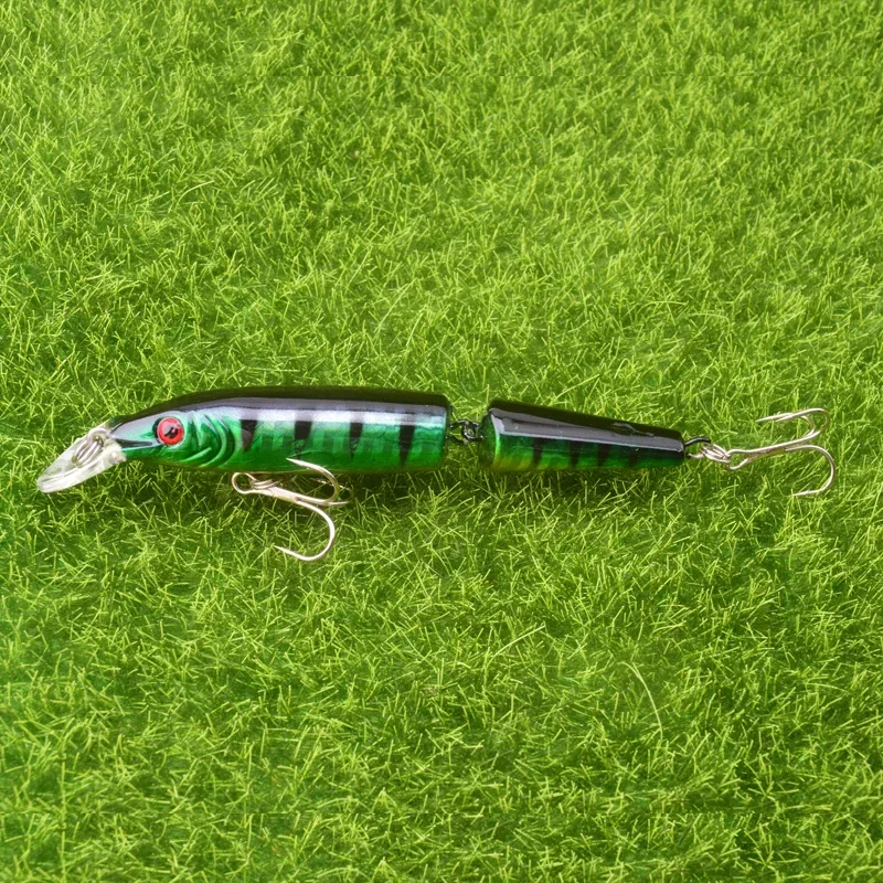 Señuelo de pesca de Lucio Wobblers, 1 unidad, 10,5 cm, 9g, secciones artificiales multiarticuladas, cebo Crankbait, accesorios de pesca de peces falsos - imagen 5