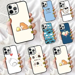 Funda de teléfono con dibujos animados de Chinchilla, carcasa trasera bonita para iPhone 16, 15, 14, 12, 13, mini PLUS, X, XS, XR, 11 PRO MAX