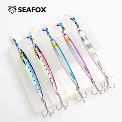 Señuelos de cuchara de plantilla fundida de Metal, aparejos de pesca de lubina, 60g /80g, 5 unidades por lote