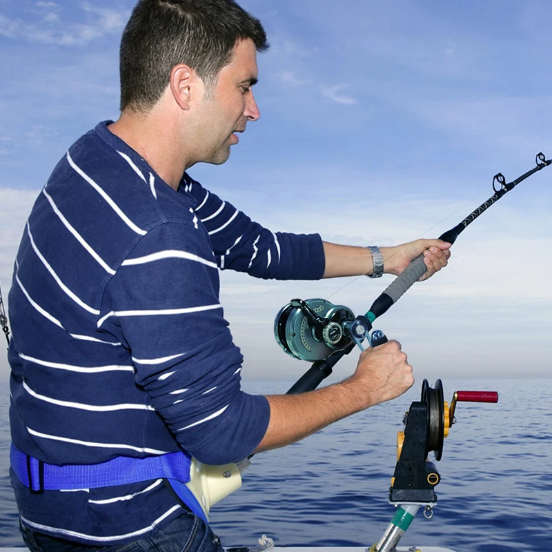 Carrete de pesca de Jigging lento para agua salada, rueda de pesca CNC de aluminio, Serie de TF200-TF400, arrastre máximo 30KG/66 libras, carrete de barco convencional - imagen 4