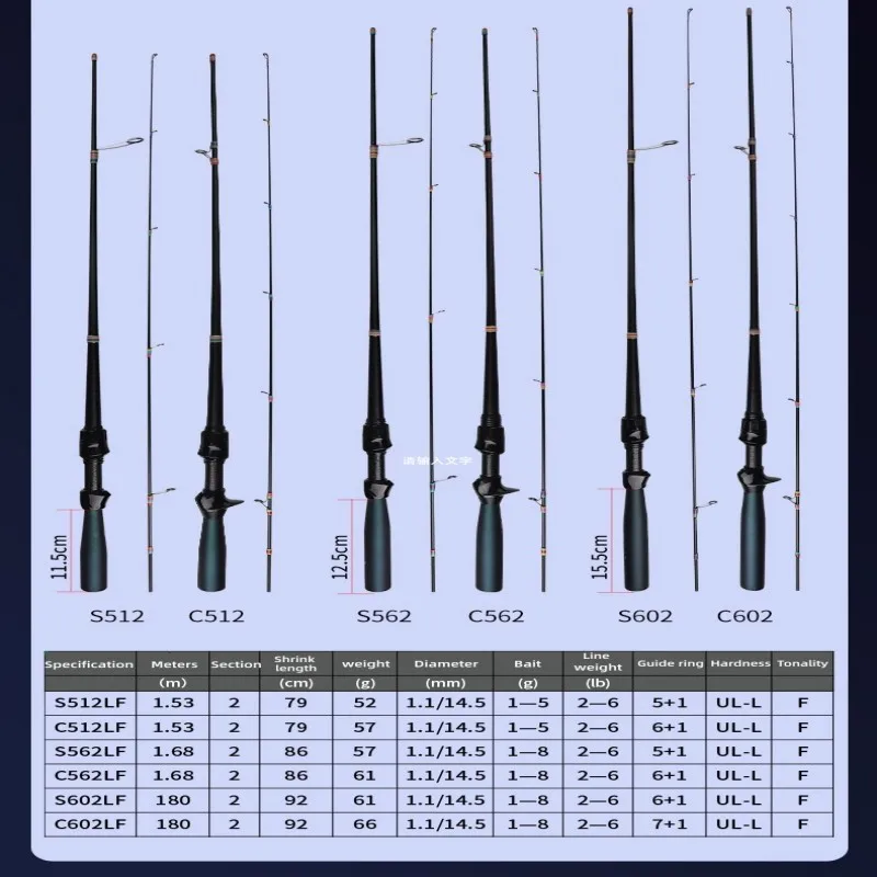 Caña WinsCraft UL – Casting ultraligera con punta sólida para trucha - imagen 2