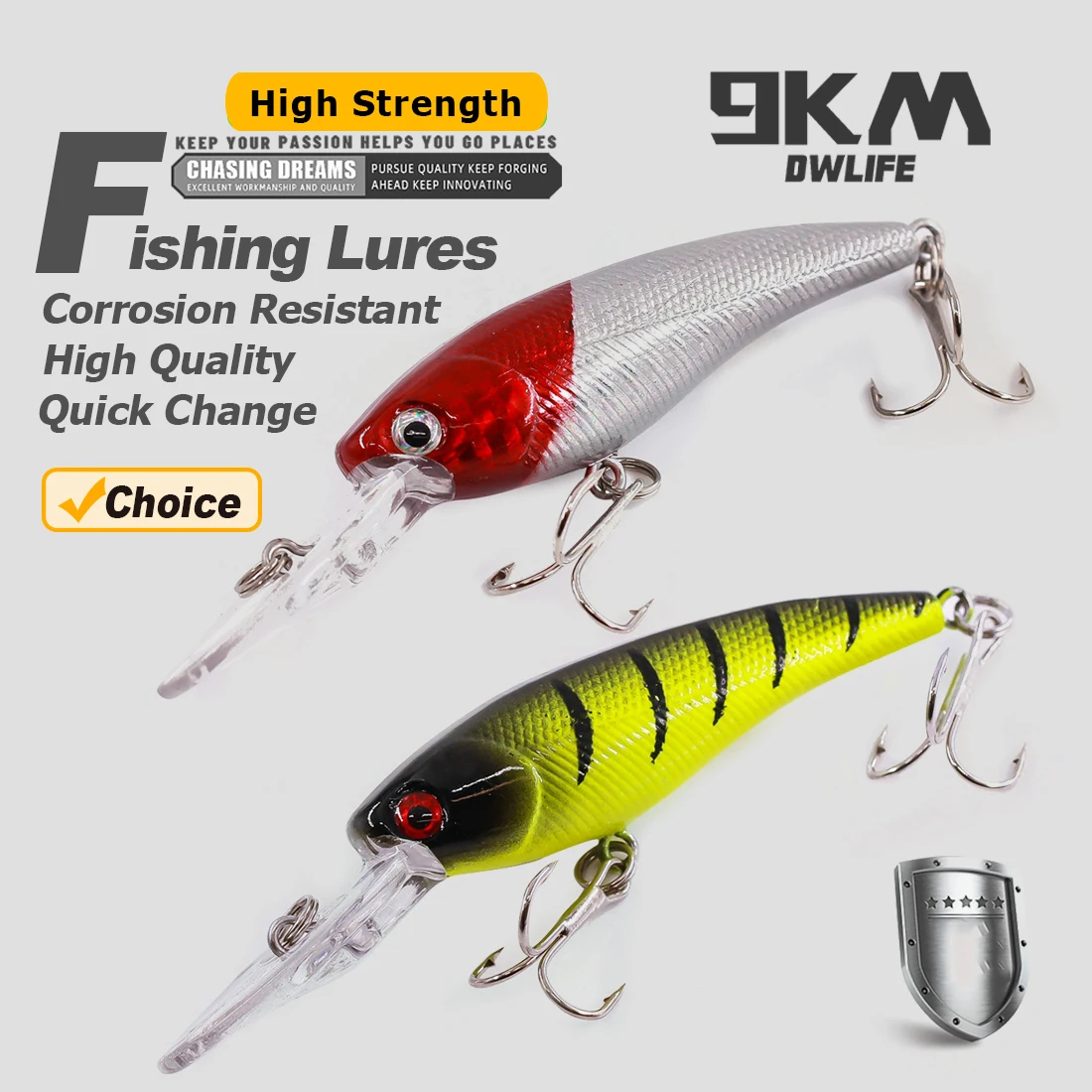 Crankbait Minnow 9KM – Señuelo de profundidad para depredadores