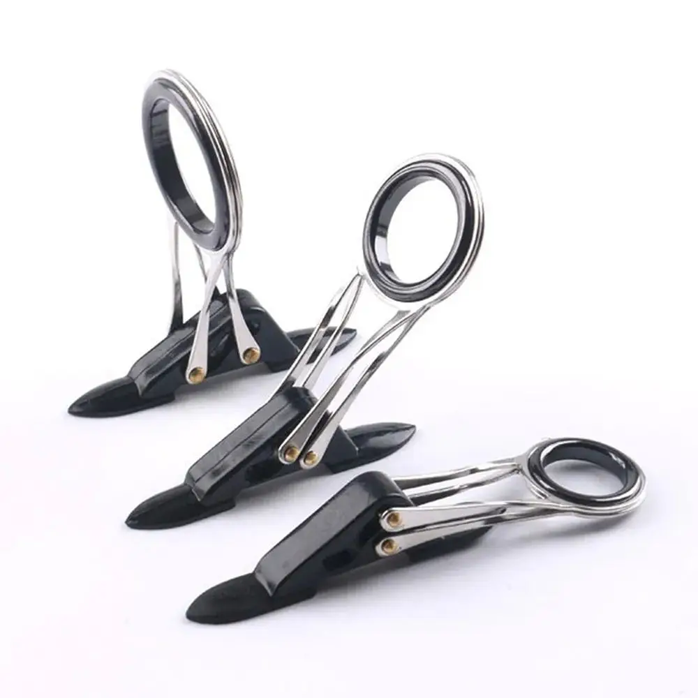 Guías de línea de caña de pescar plegables, anillo guía resistente al desgaste de acero inoxidable, anillo de ojo telescópico, accesorios para aparejos de pesca, 1 Uds. - imagen 5