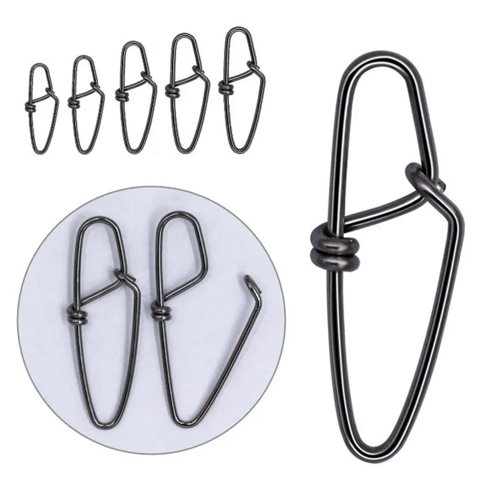 Barril de rodamiento duradero, Conector de pesca de alta resistencia con Pin, anillo sólido, 100 piezas, tamaño 0 # a 6 # - imagen 4