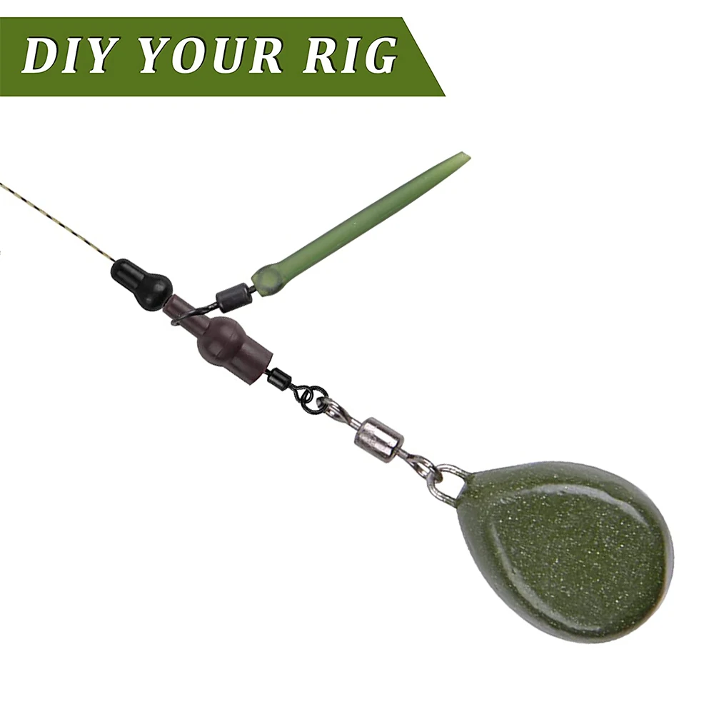 30/50/100 Uds. Cuentas de tulipán para pesca de carpa, cuentas de goma suave de cambio rápido para aparejos de helicóptero, aparejos terminales de pesca de carpa - imagen 3