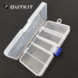 Caja de Aparejos OUTKIT – 5 compartimentos, organizadores transparente para señuelos