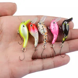 5 unids/set 2,4g 7g Minnow Señuelos de Pesca hundimiento lento Crankbait Wobbler Jerkbait cebo duro lubina trucha Lucio aparejos de pesca