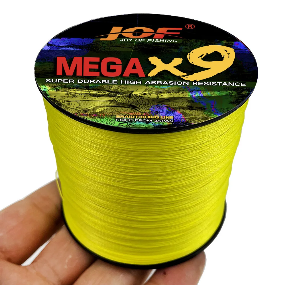 JOF-sedal de pesca trenzado de PE resistente al desgaste, hilo multifilamento, 9 hebras, 500M/1000M, 20LBS-100LBS - imagen 4