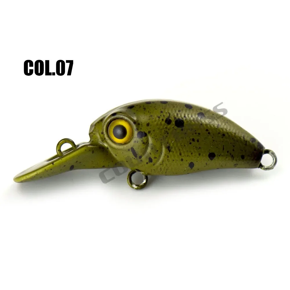 Countbass Crankbait 32mm 1-17/64" 3,2g 7/64 oz. Buceo 1m 3', cebos de pesca de salmón que se hunden, señuelos de pescador Wobblers