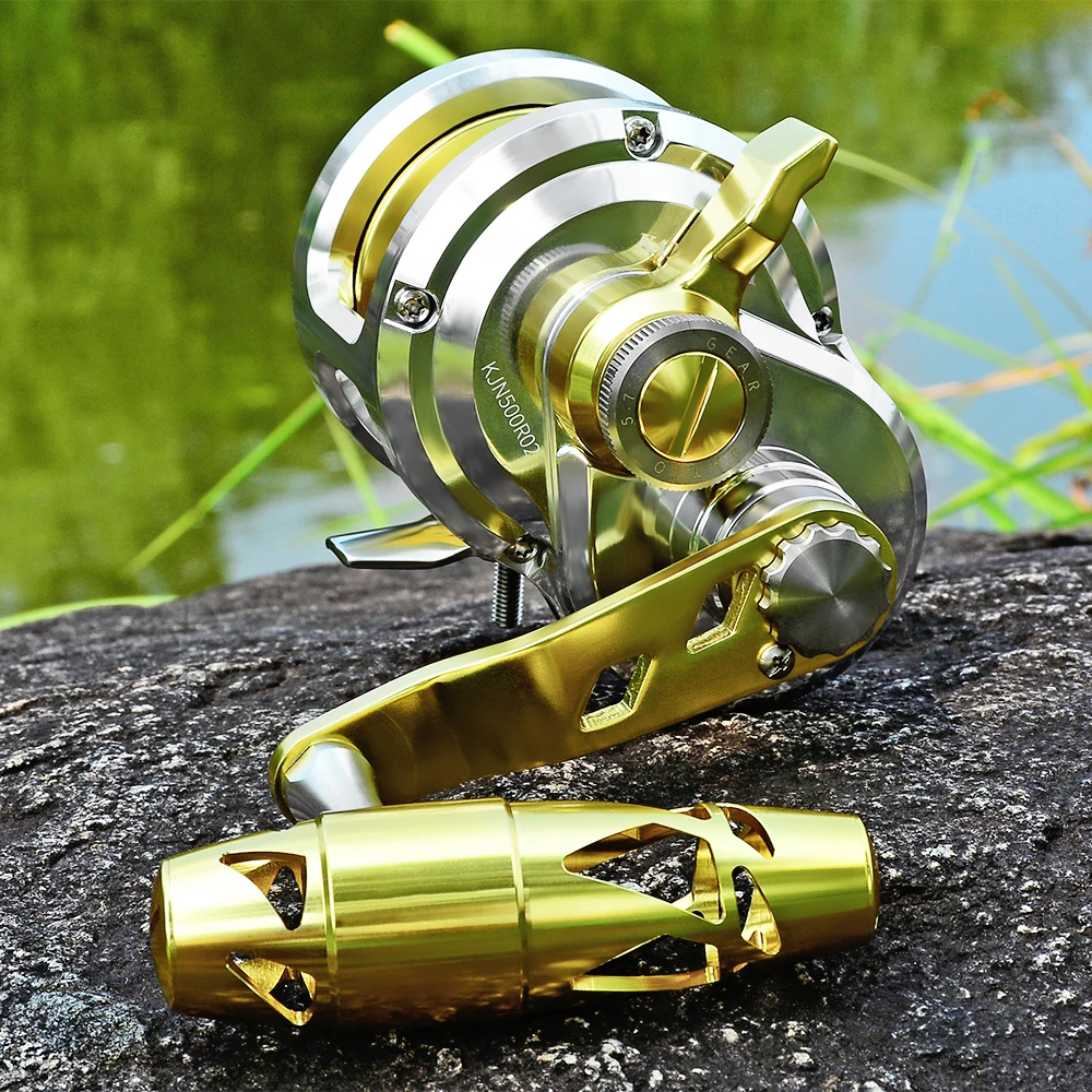 Experimente la emoción de la pesca con este carrete de alto rendimiento