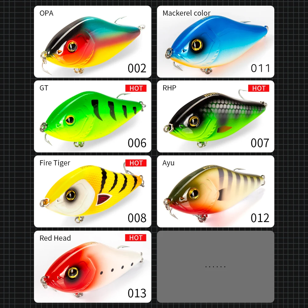 Hunthouse-señuelo de pesca VIB, Jerkbait, lápiz Crankbait, 70mm/17g, 100mm/47g, anzuelo VMC de hundimiento lento, cebos duros artificiales para Lucio - imagen 5