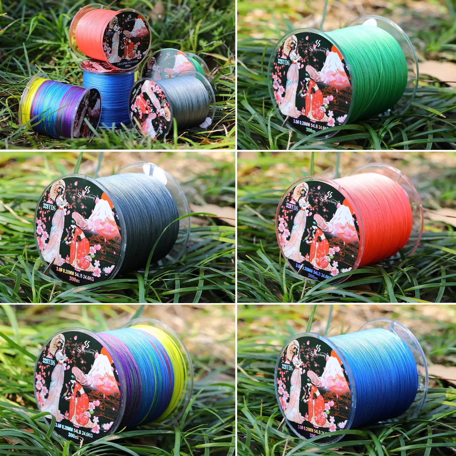 Sougayilang 300M 8 Strands Braided Fishing Line Multifilament Japan Fishing Lines X8 Fishing Line Braided Wire Bass Carp Fishing - imagen 3