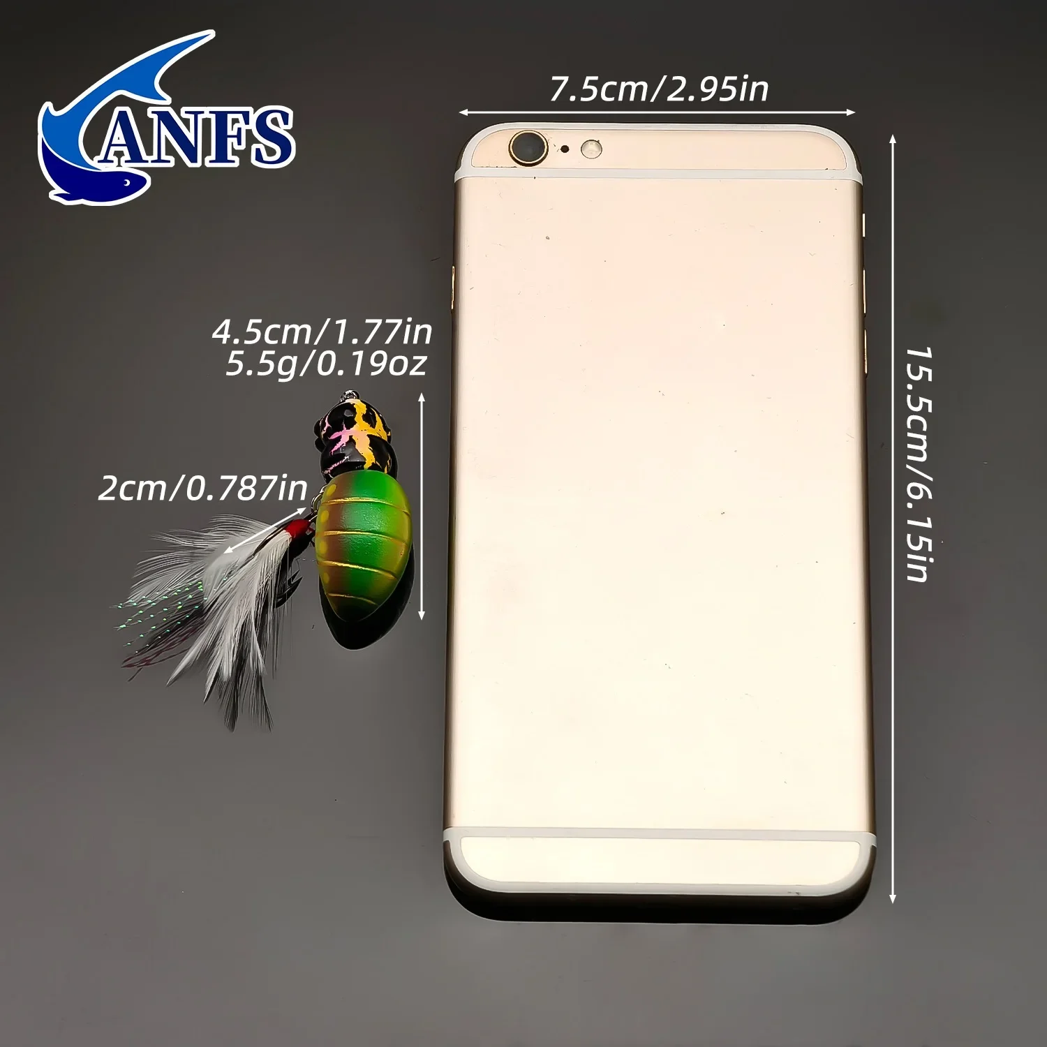 ANFS Señuelos blandos abeja realistas para pesca agua dulce y salada - imagen 5