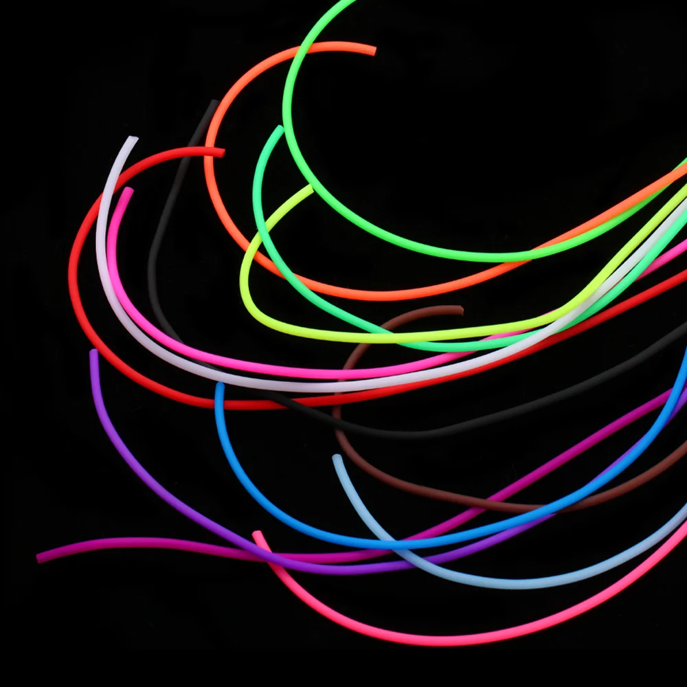 Wifreo-Tubo de silicona Flexible para moscas, manguera de goma suave, Material de atado de moscas para ninfas, gusano, tubo de Scud, manga Sabiki Rig, 3 paquetes - imagen 5