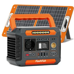 Estación de energía portátil Flashfish 200W con panel solar 60W