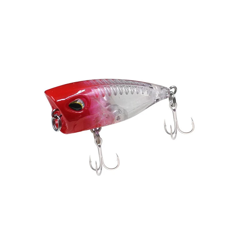 Mini señuelo de pesca Topwater, cebo duro de 3,5g y 4cm con anzuelo triple, aparejo de señuelo de manivela, cebo Artificial - imagen 3