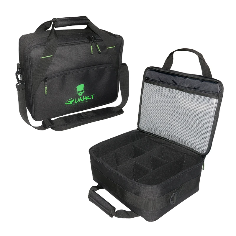 Bolsa grande para aparejos de pesca, estuche para carrete de pesca, impermeable, Oxford, almacenamiento multifunción, novedad - imagen 4