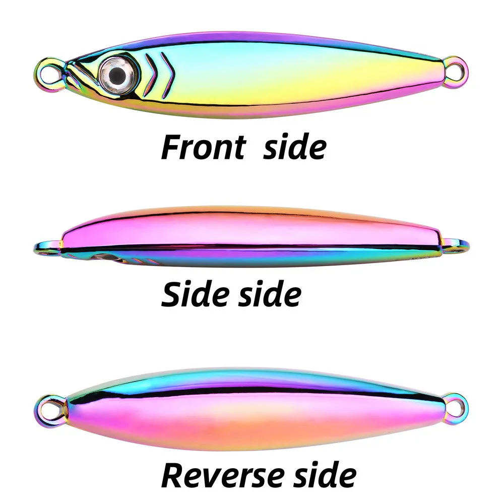 1 Uds. Señuelo de Pesca japonés 10g/20g/30g/40g/60g/80g/100g accesorios de Pesca de plantilla de Metal aleación de Zinc caballa lubina cebos de Pesca - imagen 3