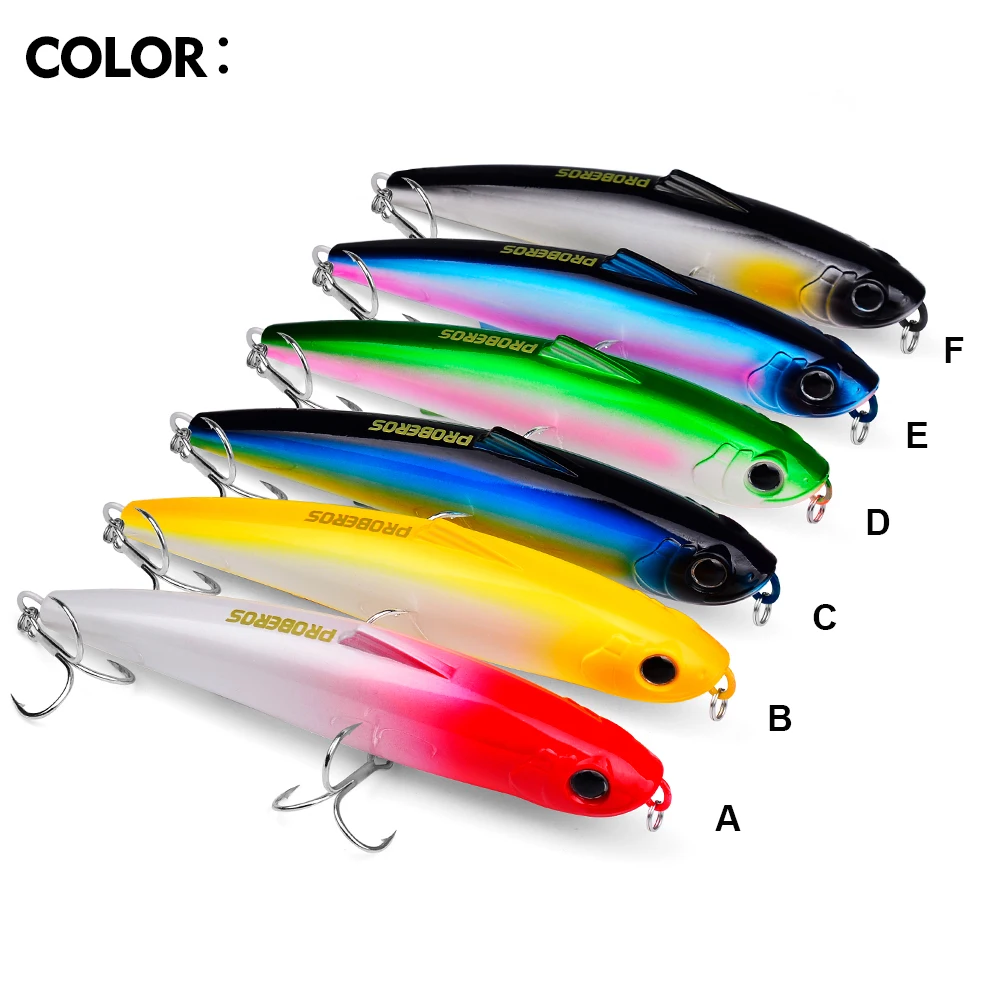 PROBEROS, 1 unidad, cebo de pesca, simulación de Luya, cebo duro, lápiz de espuma, cebo flotante, puede atrapar lubina, lago, equipo de pesca de mar - imagen 3