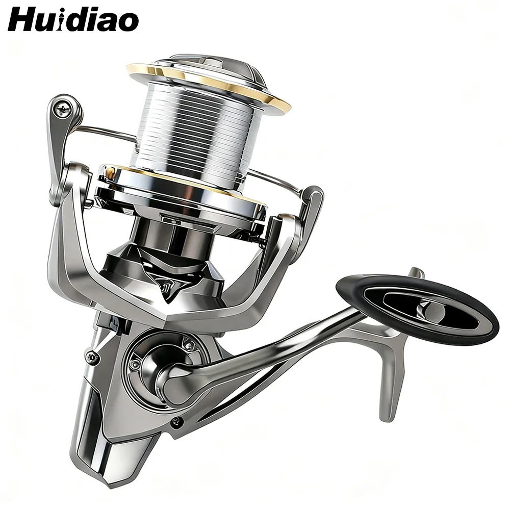 Carrete de pesca Huidiao de alta resistencia NGK-II 25KG/55LB potente Drag Zero Play 6 + 1 carrete giratorio BB blindado para pesca de gran juego