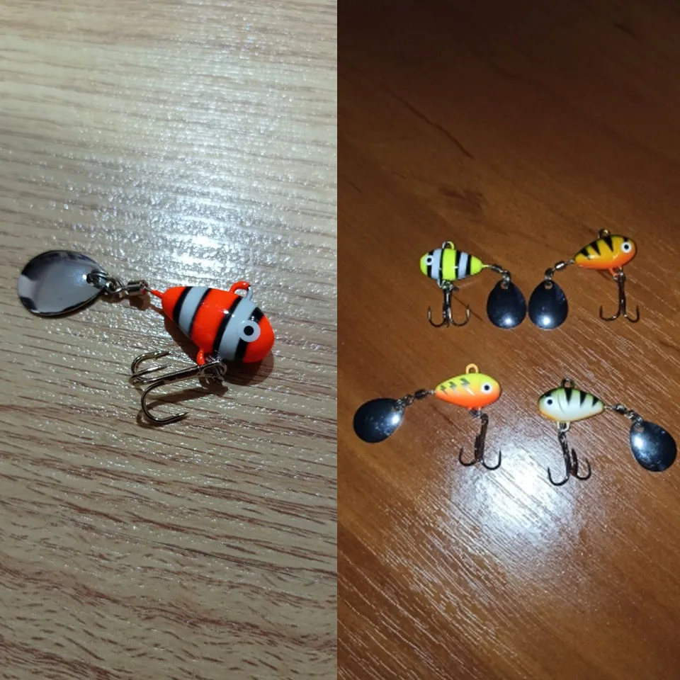 WALK FISH-SEÑUELOS giratorios para pesca de mar, cebo Artificial de 10g y 2,1 cm con vibración de Metal Vib, accesorios de pesca de carpa - imagen 5